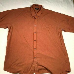 Knights Men's Brown Cotton/Polyester ShortSleeve Collared Casual Shirt Size 2XLT